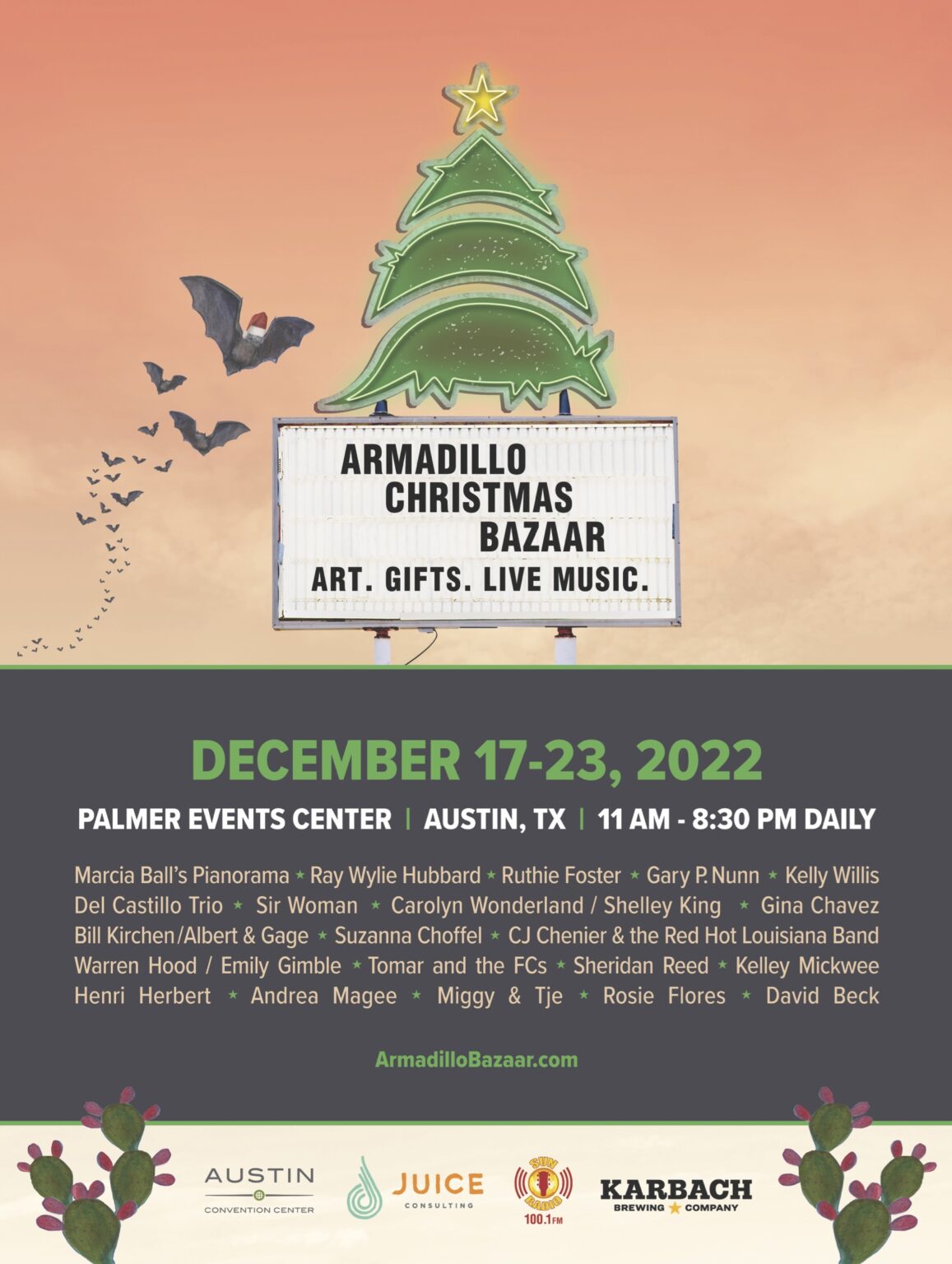 Tickets Armadillo Christmas Bazaar